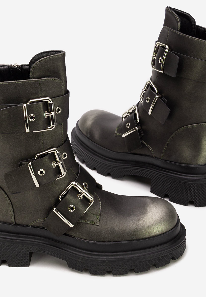 Дамски ботуши Mioala сив