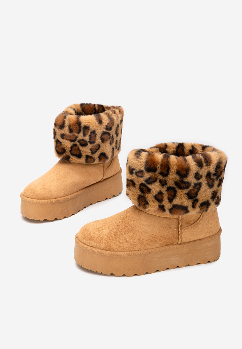 Чизми на платформа Samyra камел