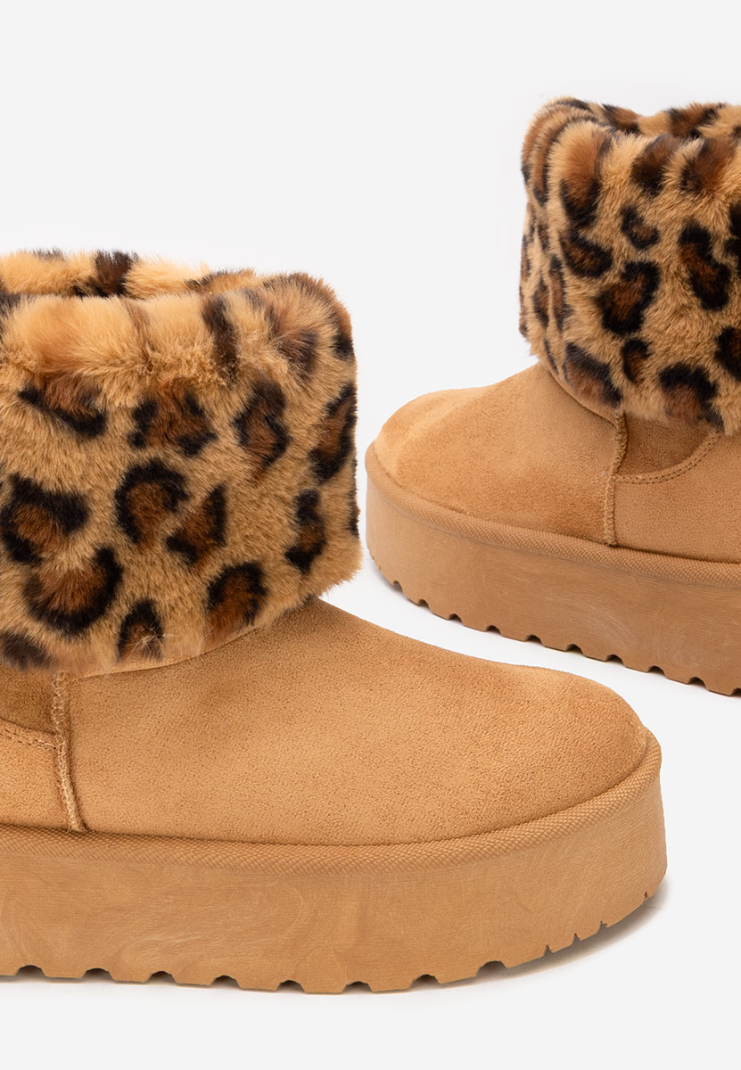 Чизми на платформа Samyra камел