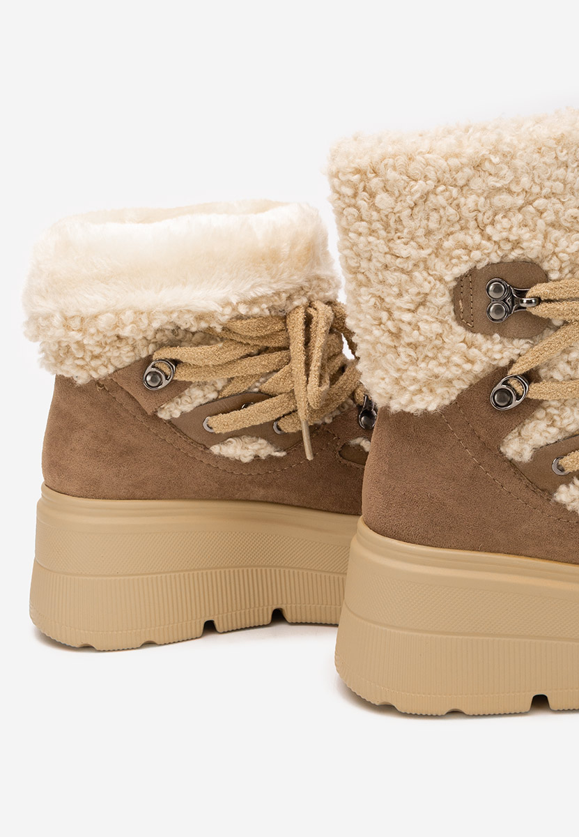 Обувки на платформа Norelia бежов