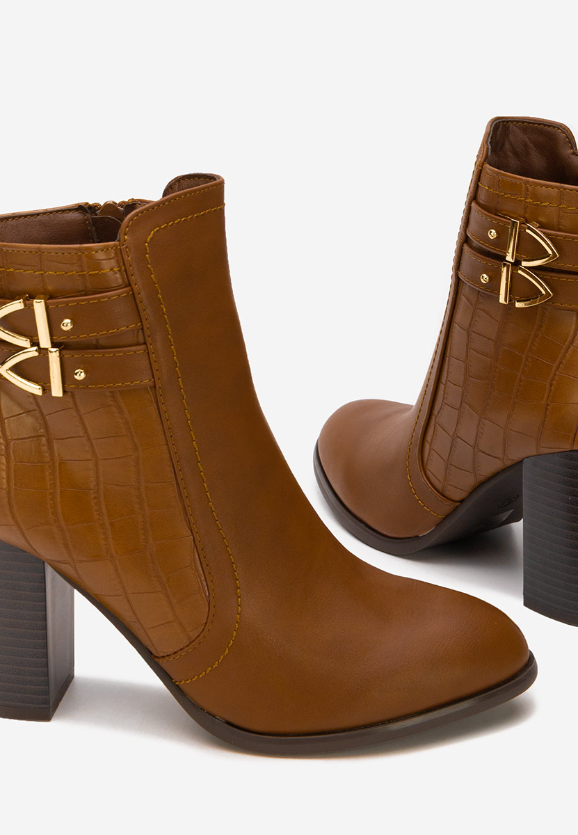 Боти на дебел ток Theodore камел