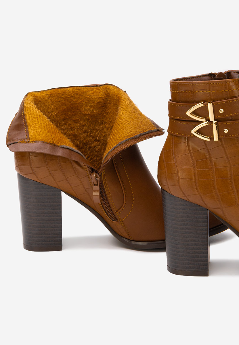 Боти на дебел ток Theodore камел