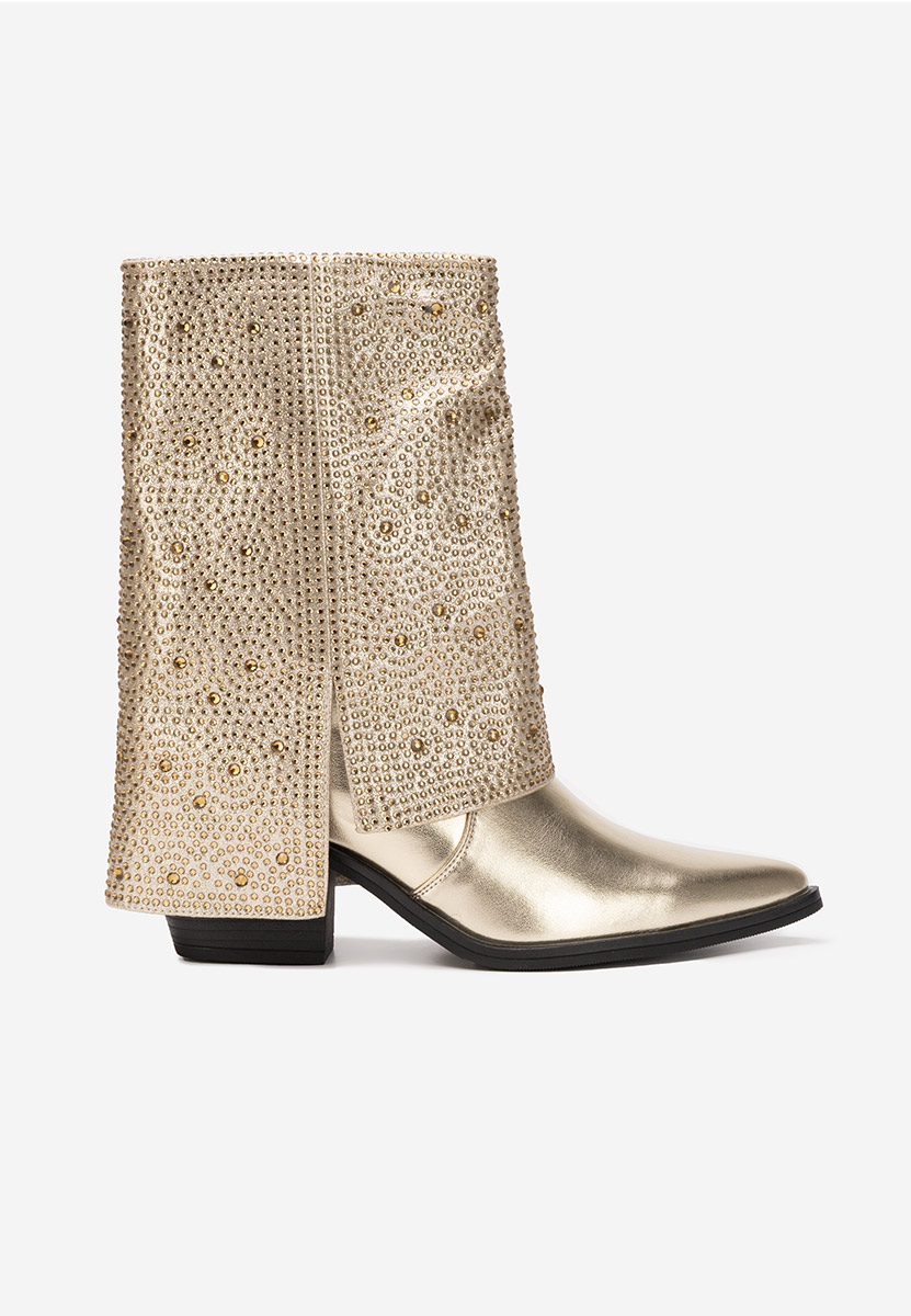 Дамски ботуши Zafira златен