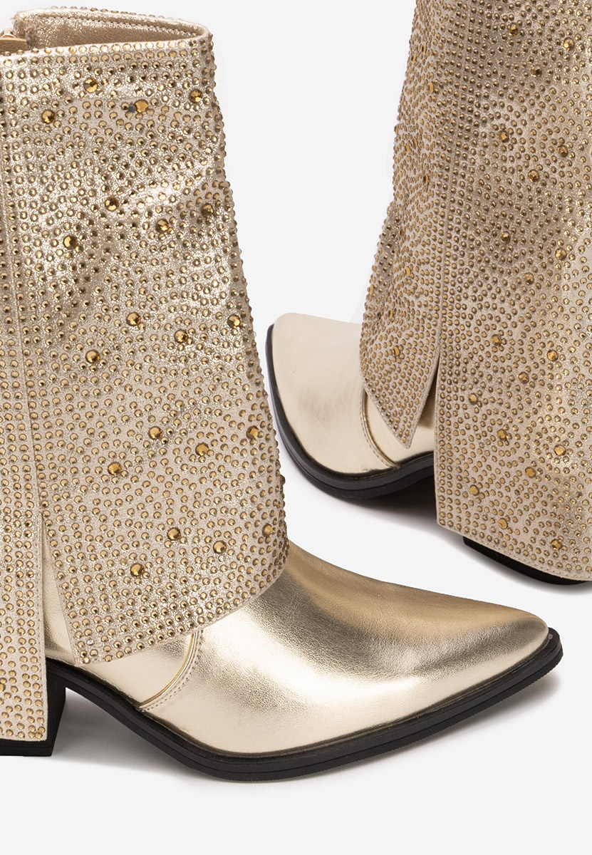 Дамски ботуши Zafira златен
