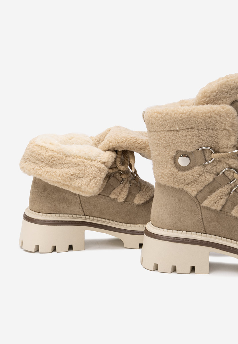 Зимни дамски Ботинки Kalindra каки