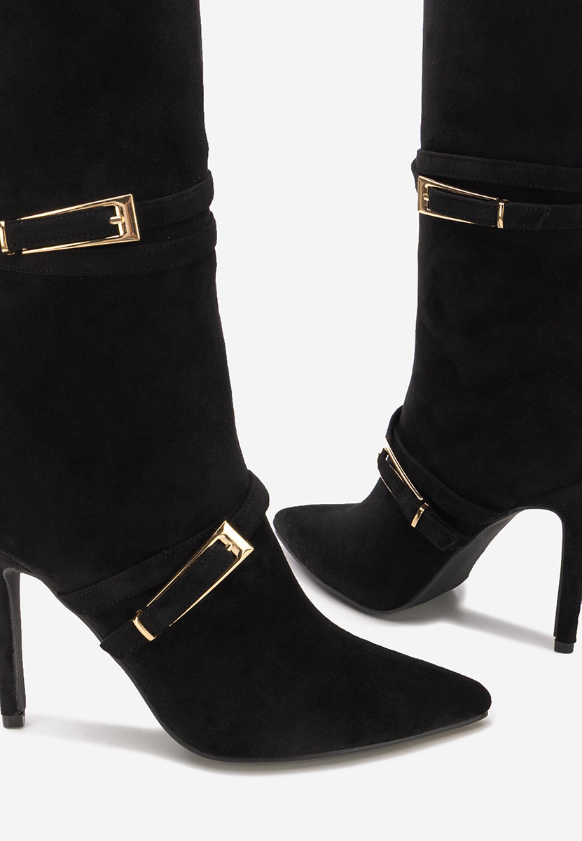 Чизми на ток Ernesia черен