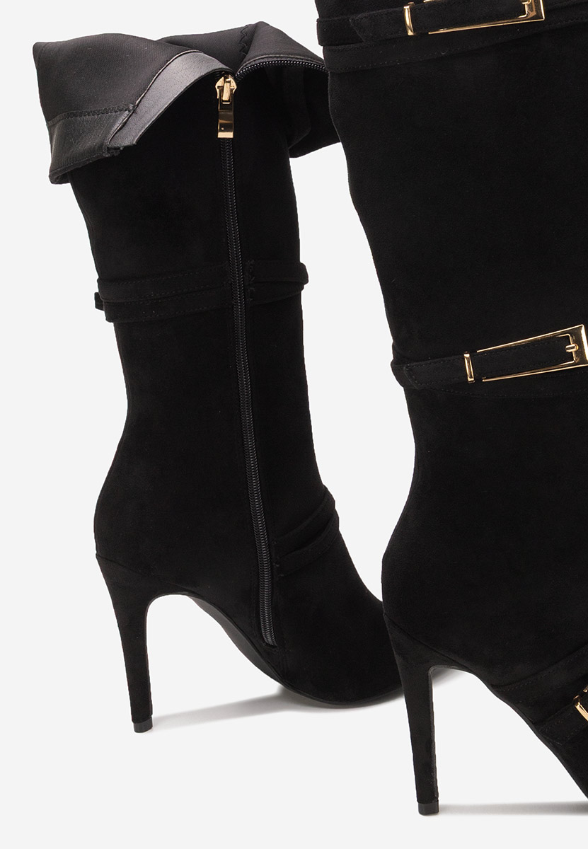 Чизми на ток Ernesia черен