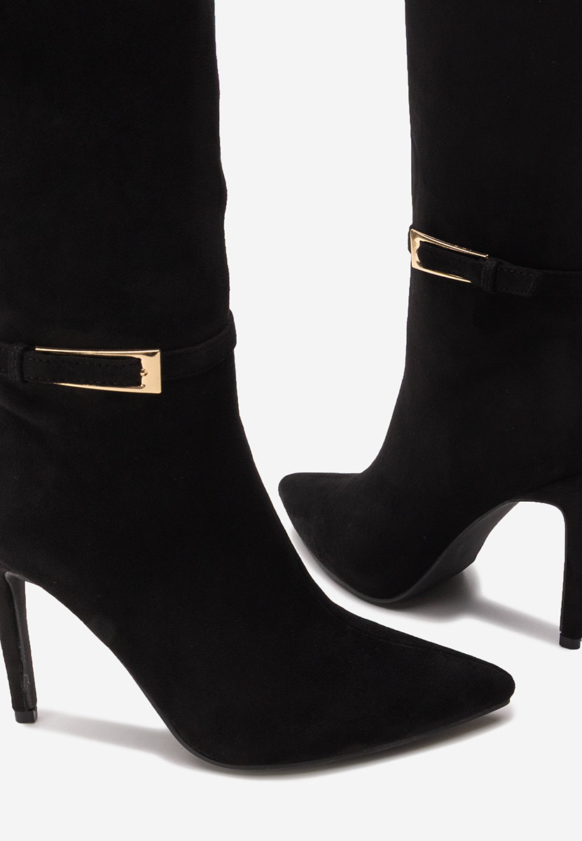 Чизми на ток Narcisia черен