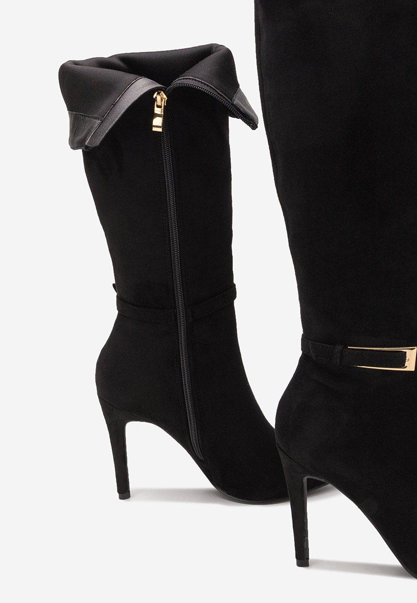 Чизми на ток Narcisia черен