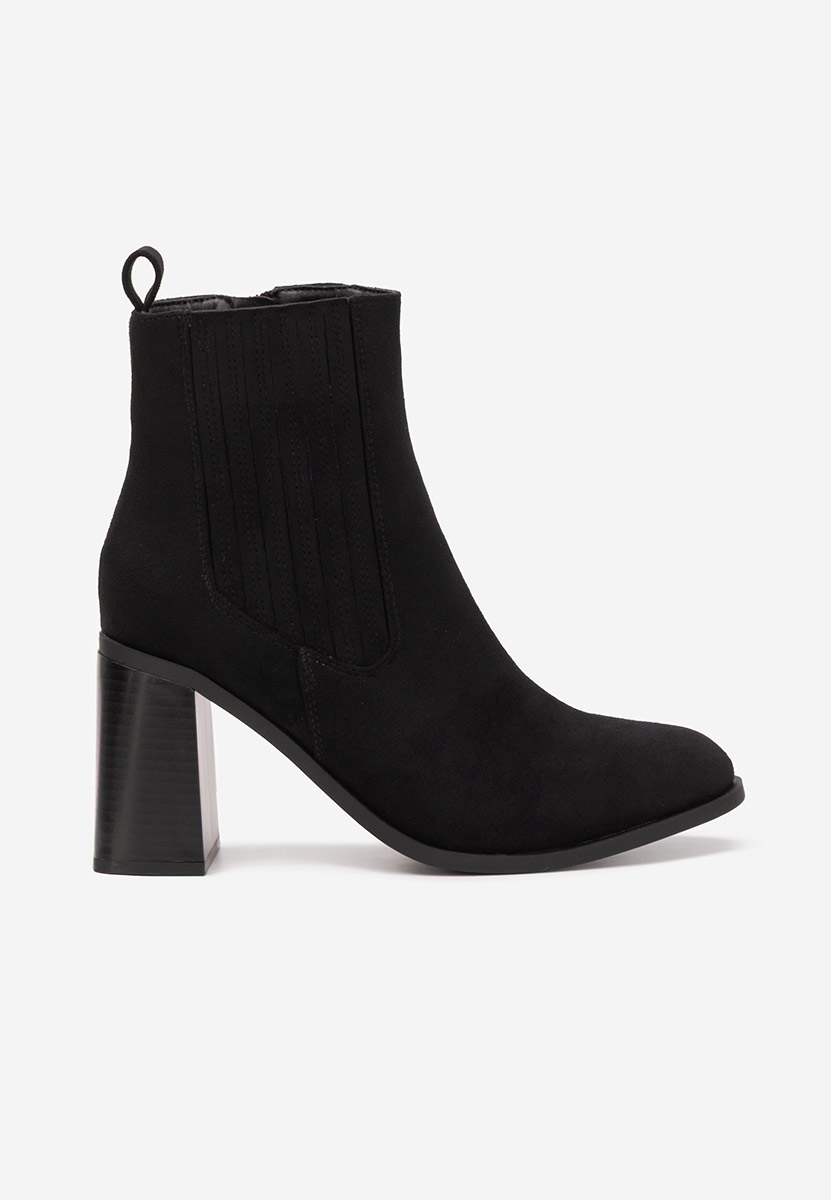 Боти на дебел ток Elowyn черен