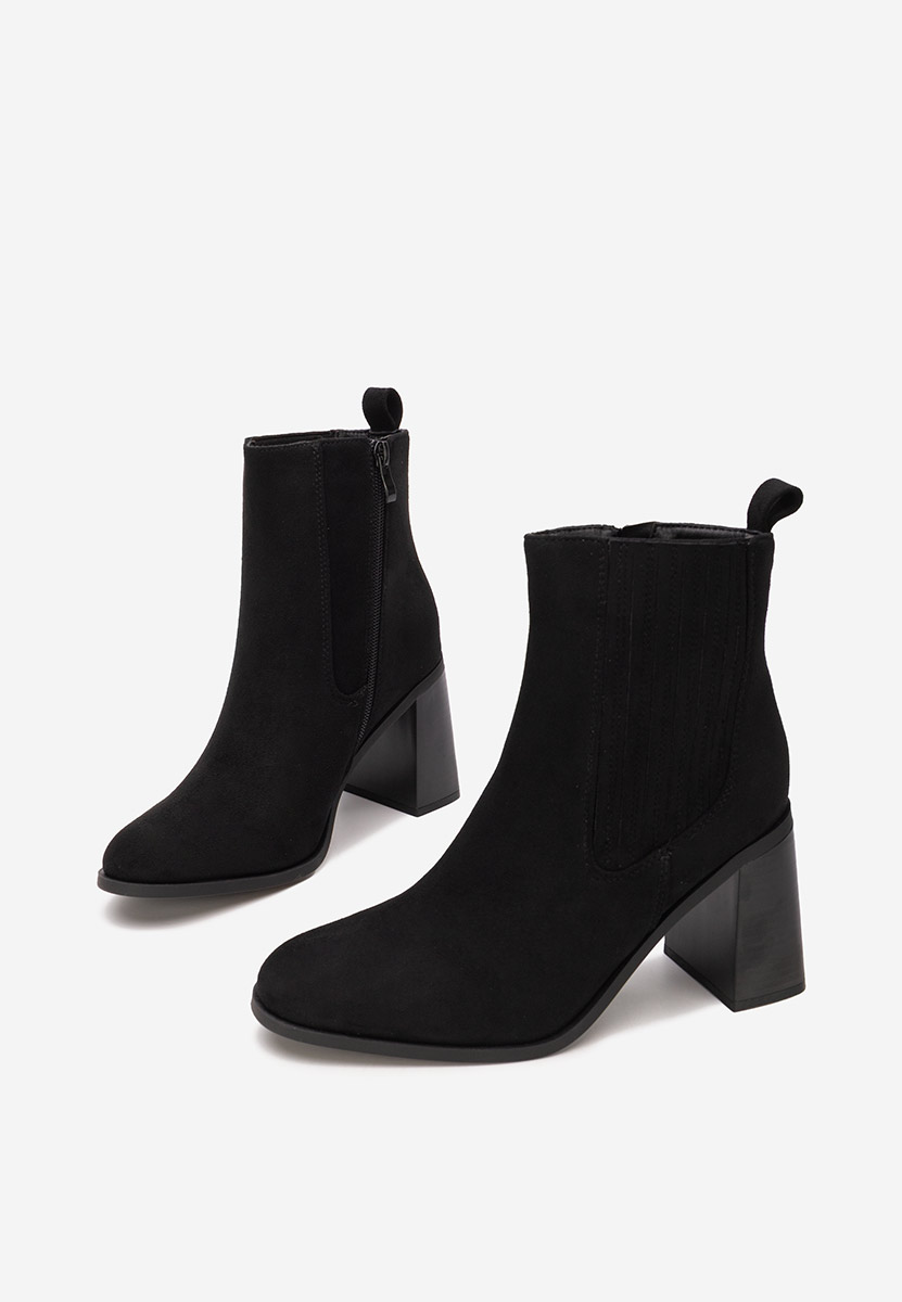 Боти на дебел ток Elowyn черен