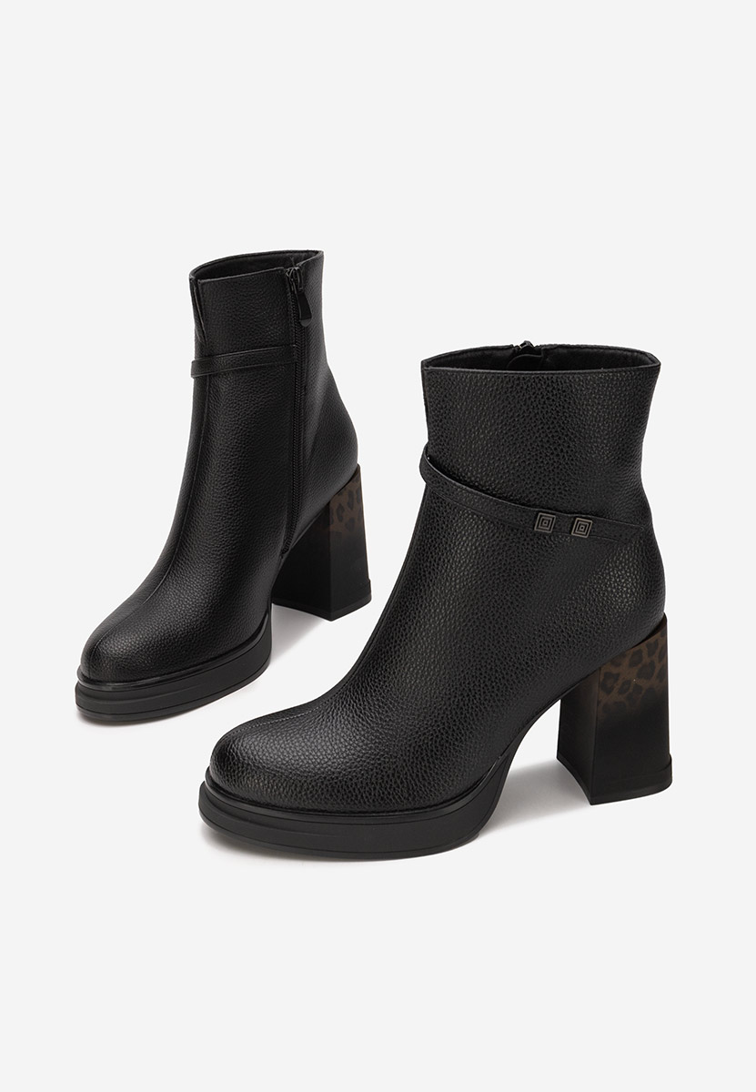 Боти на дебел ток Rannia V2 черен