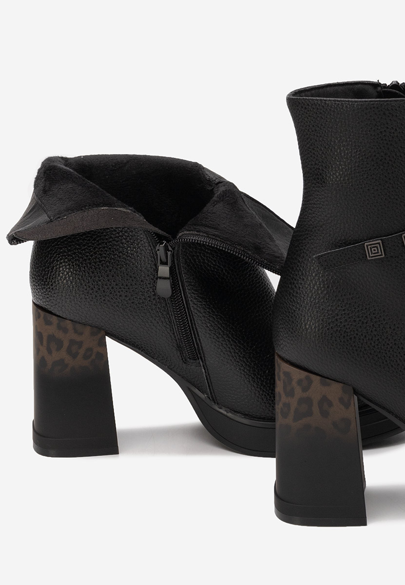 Боти на дебел ток Rannia V2 черен