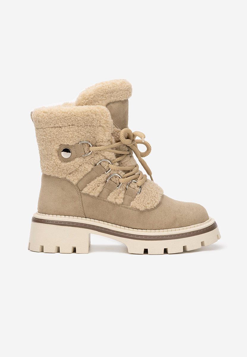 Зимни дамски Ботинки Kalindra каки