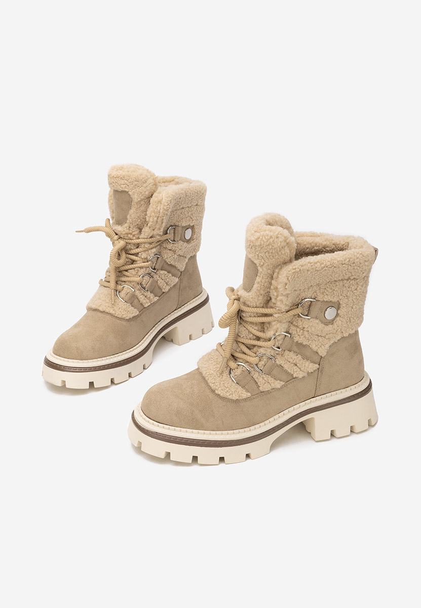 Зимни дамски Ботинки Kalindra каки