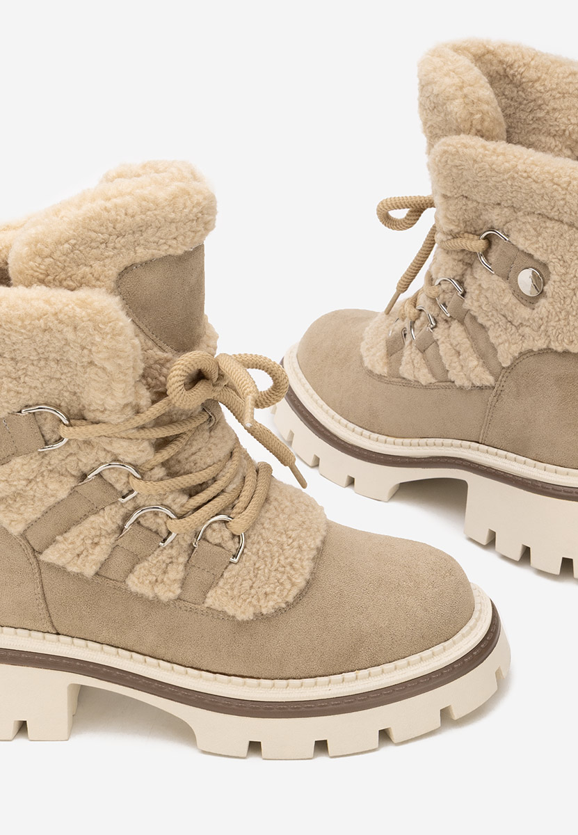 Зимни дамски Ботинки Kalindra каки