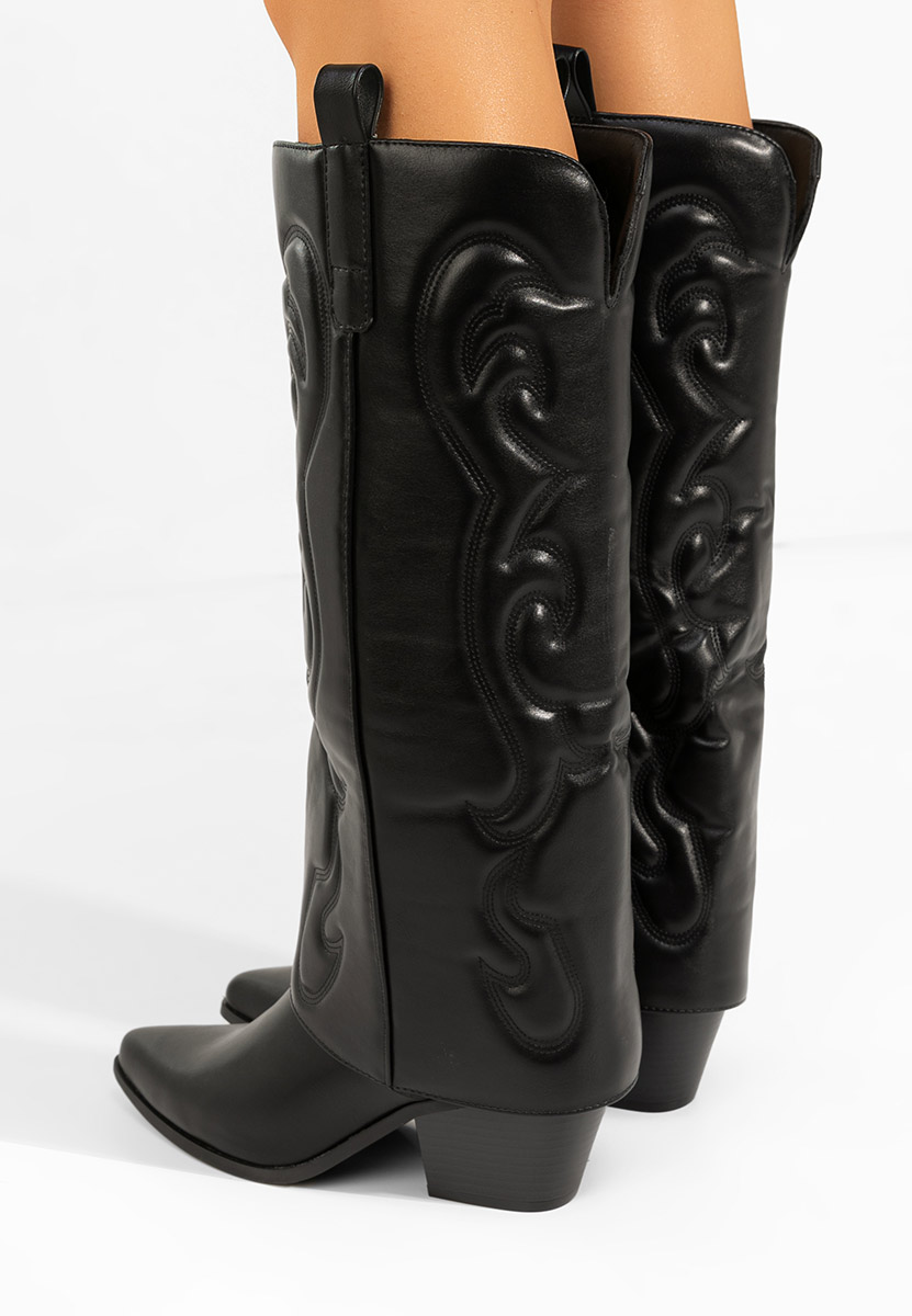 Каубойски ботуши Mioana черен