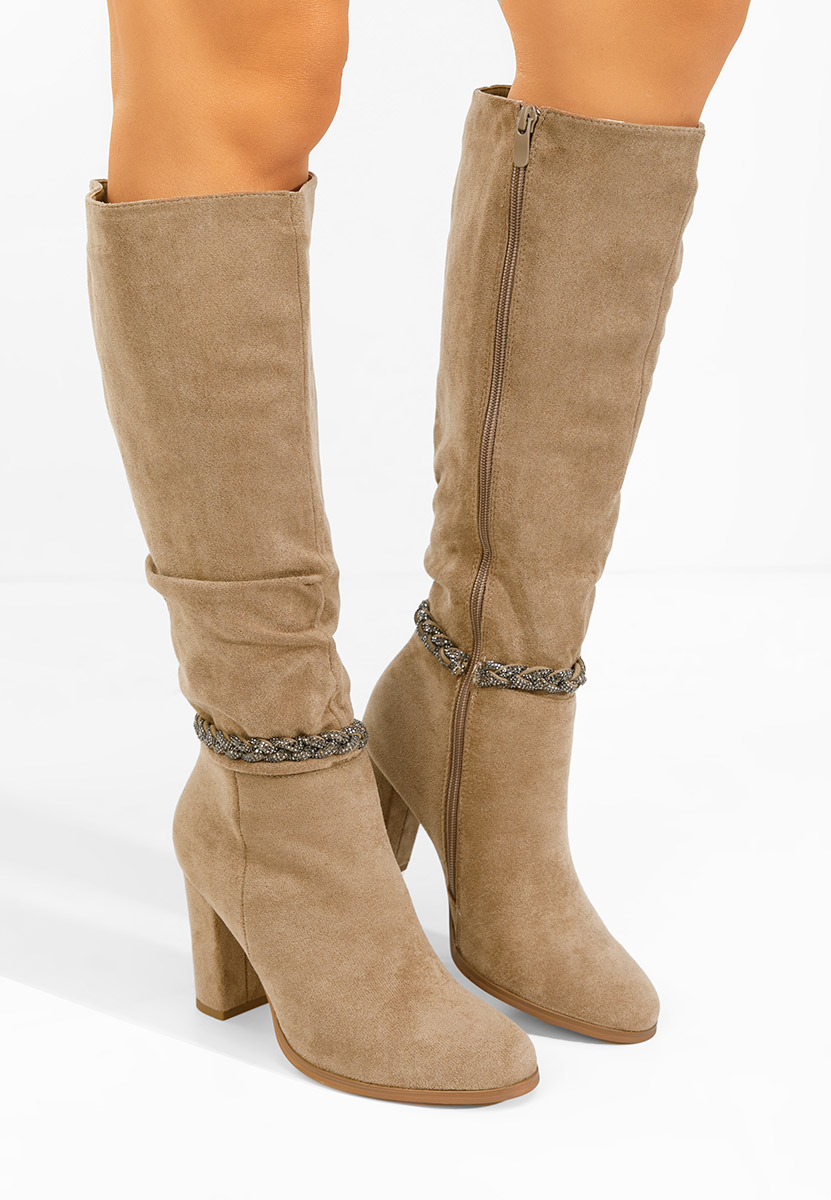 Чизми на ток Denoria каки