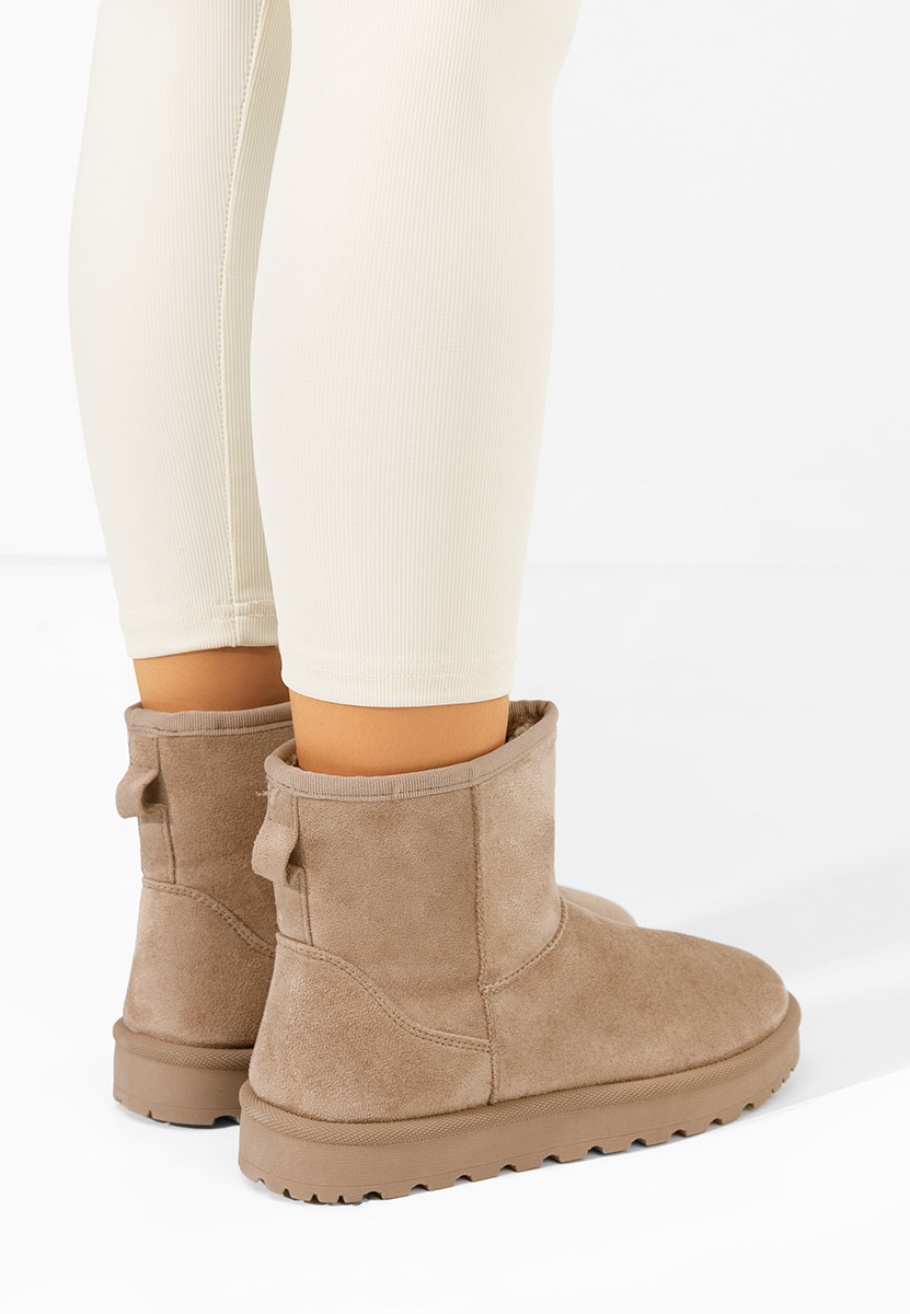 Зимни дамски Ботинки Patty каки