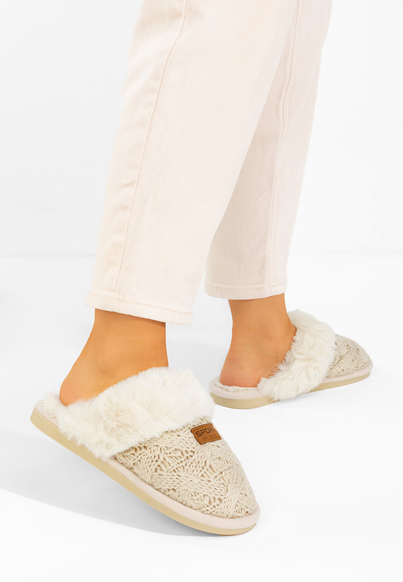 дамски домашни чехли Ginesa бежов