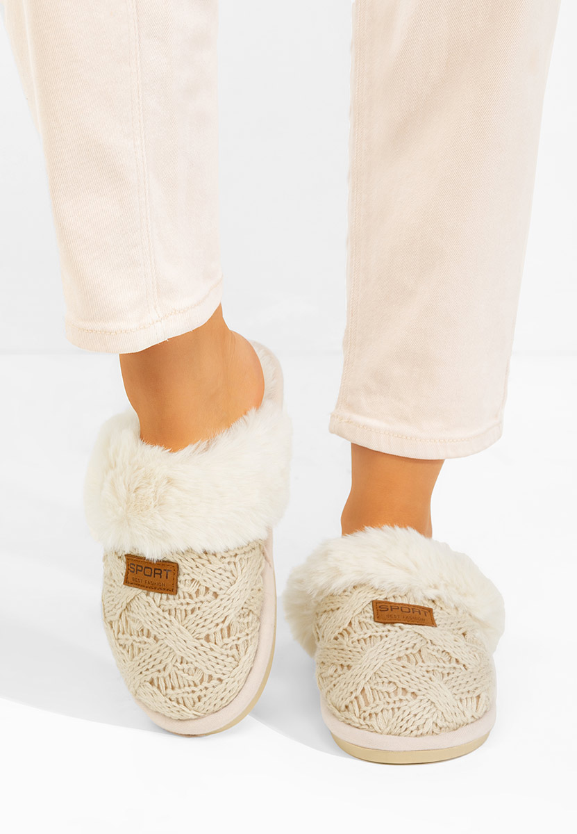 дамски домашни чехли Ginesa бежов