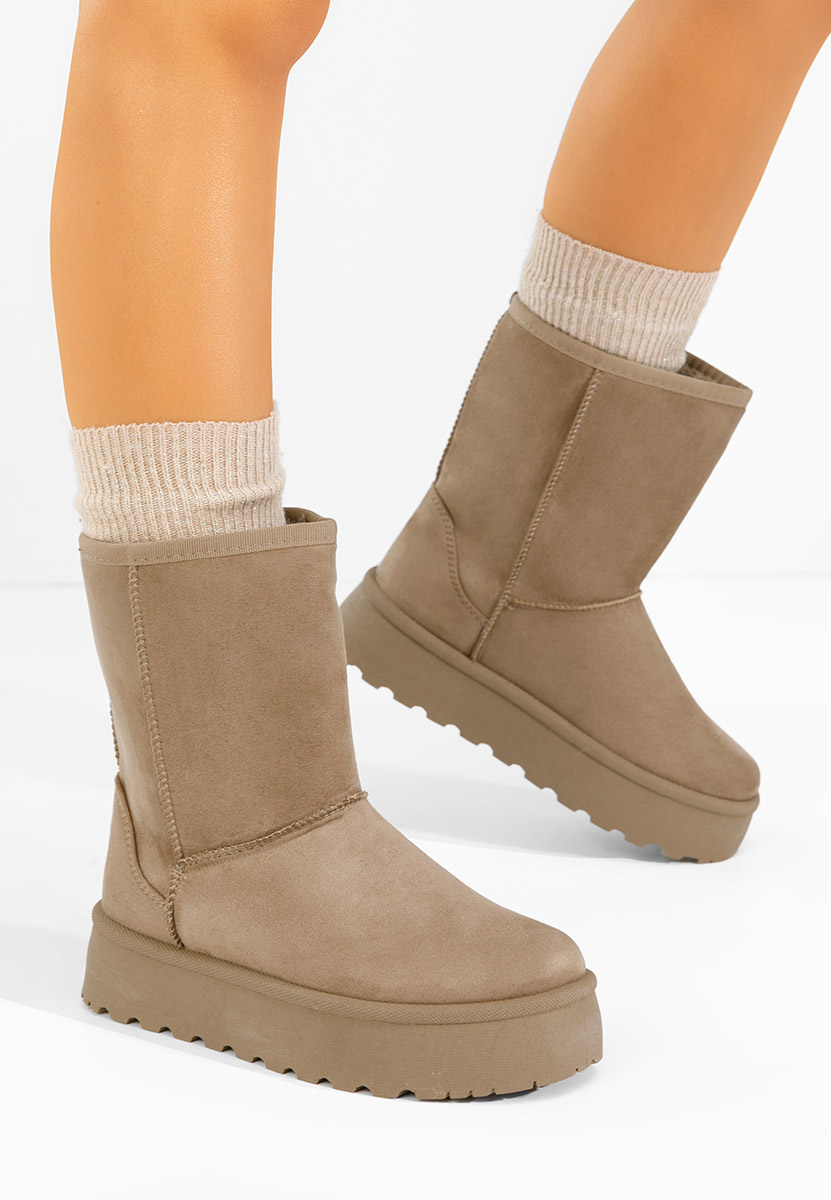 Чизми на платформа Luisana каки