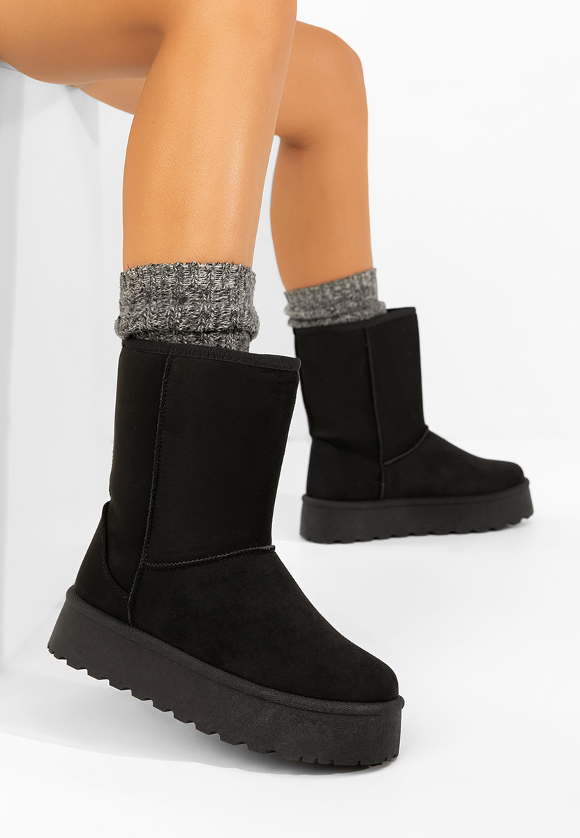 Чизми на платформа Luisana черен