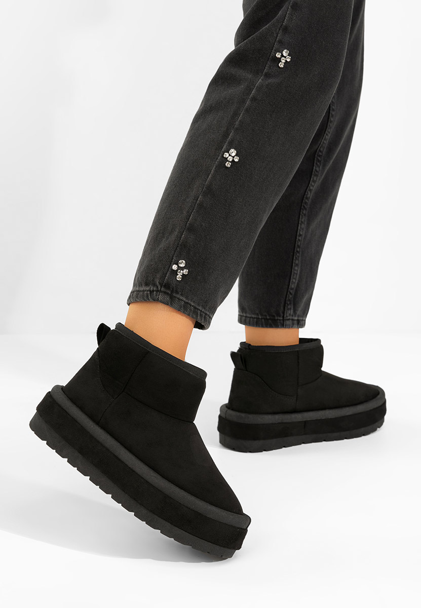 Чизми на платформа Libby черен