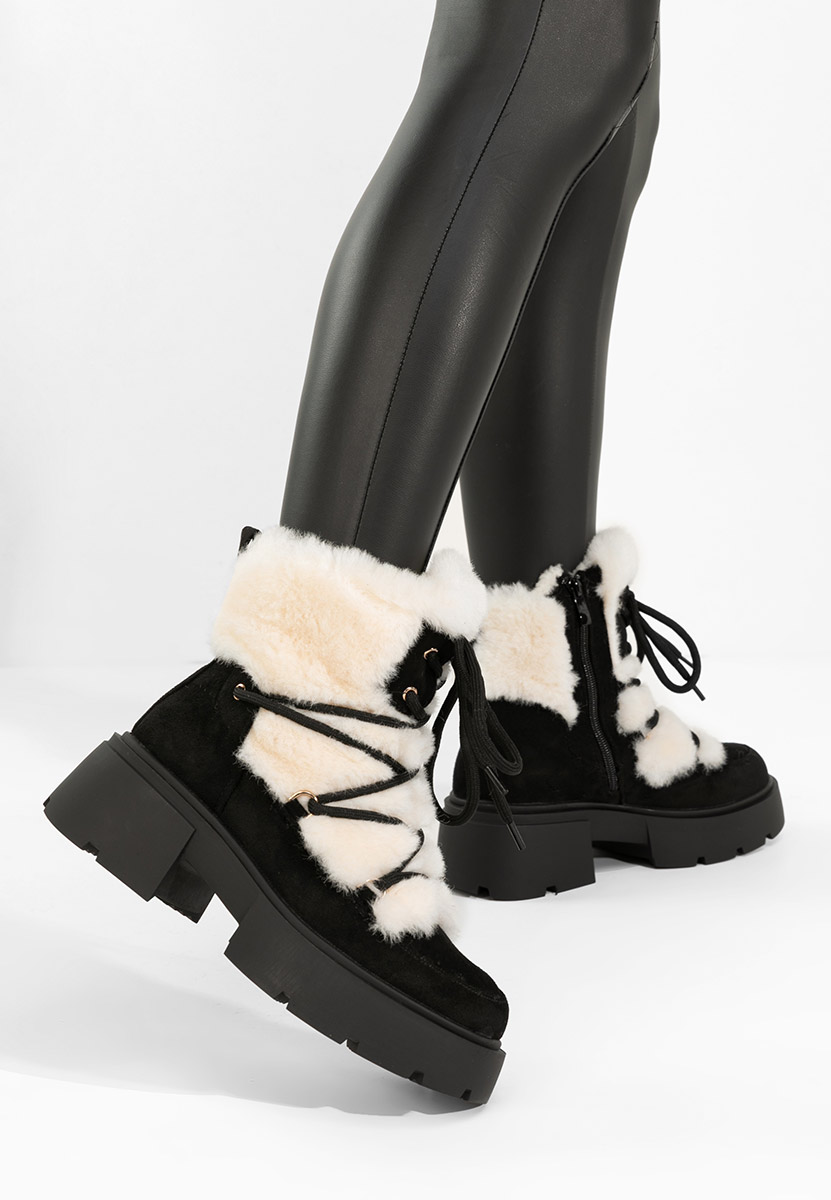 Зимни дамски Ботинки Aslyn черен