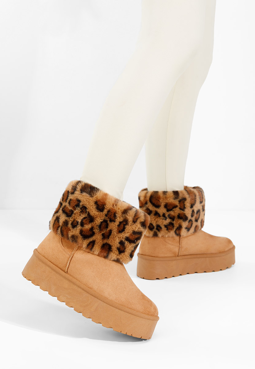 Чизми на платформа Samyra камел