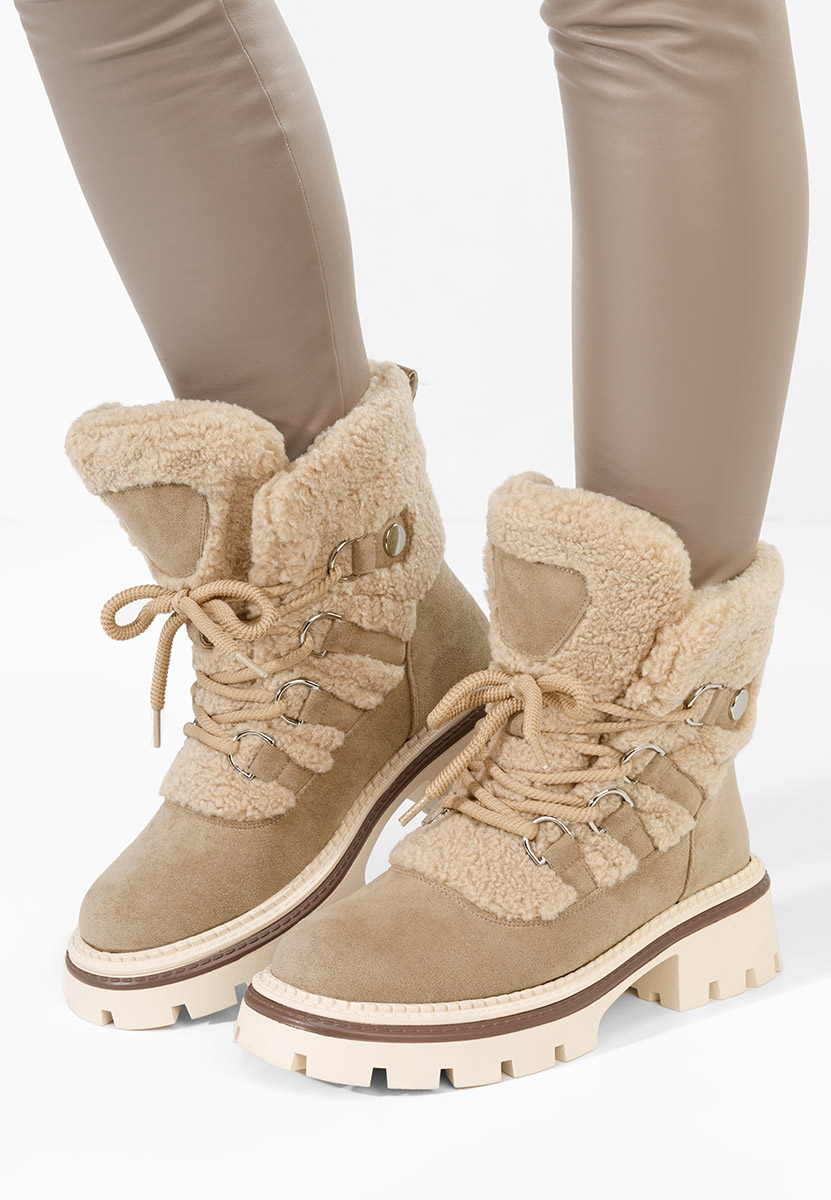 Зимни дамски Ботинки Kalindra каки