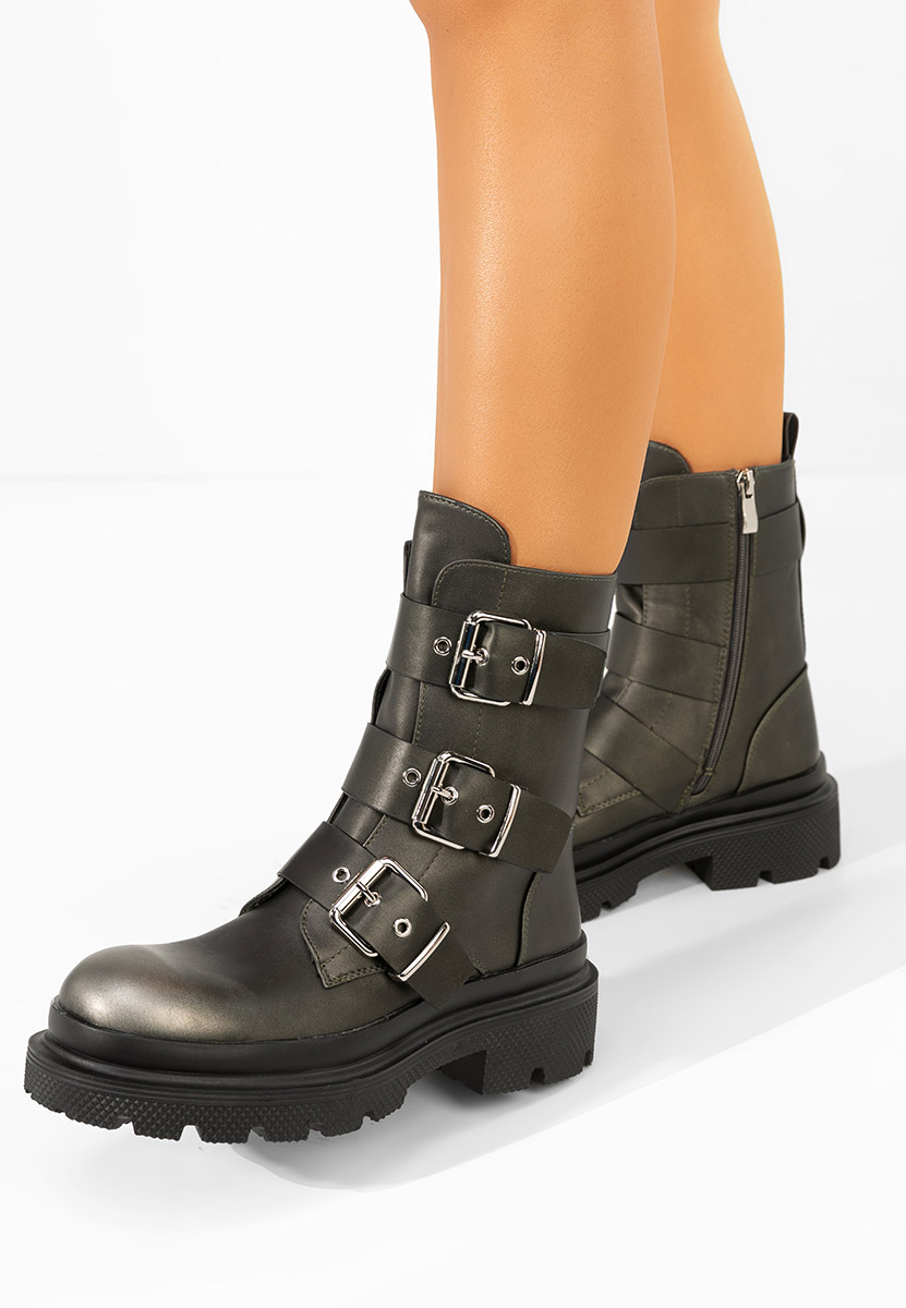 Дамски ботуши Mioala сив