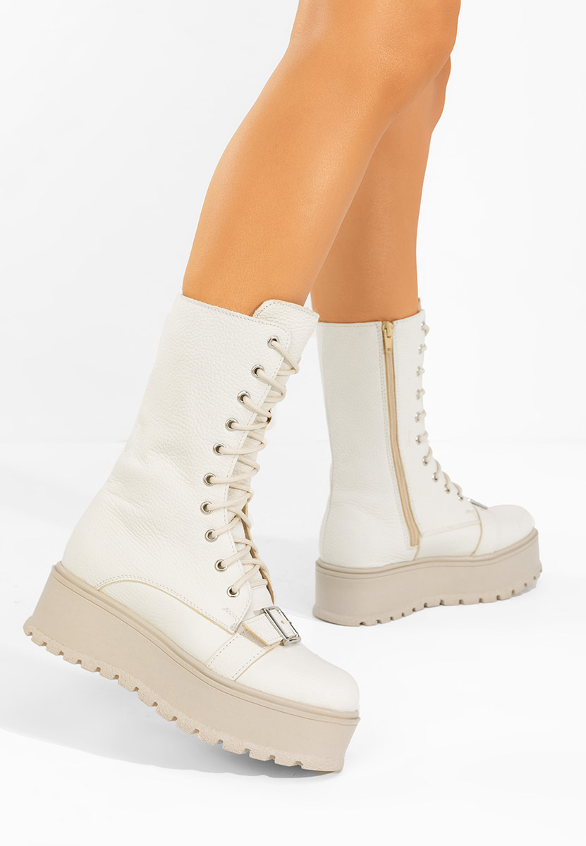 Боти естествена кожа Sorelia V2 бежов