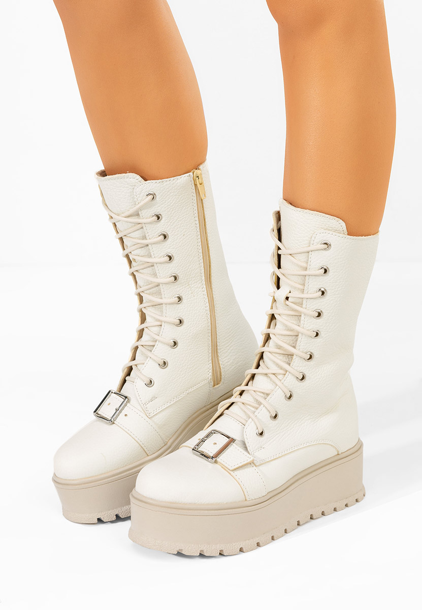 Боти естествена кожа Sorelia V2 бежов