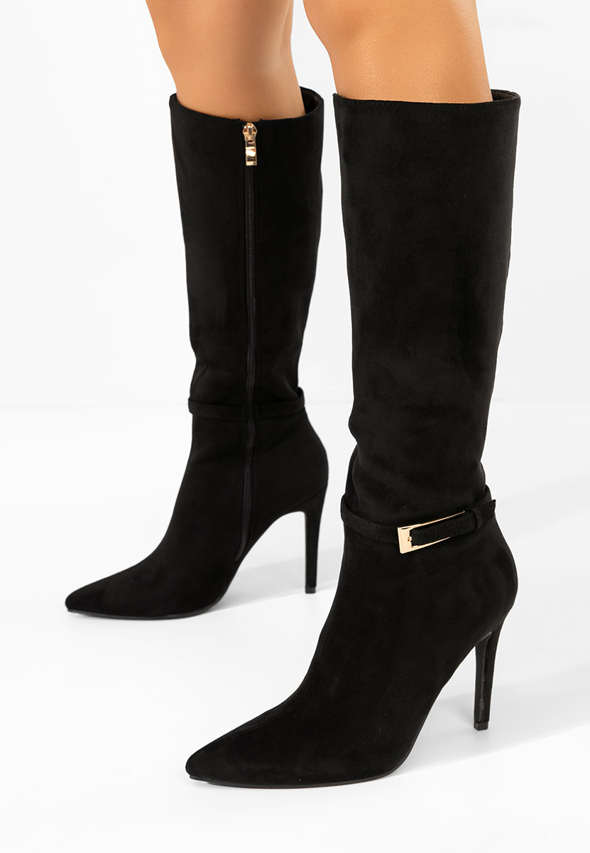 Чизми на ток Narcisia черен