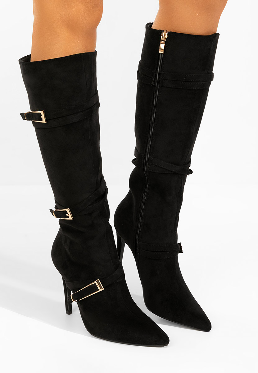 Чизми на ток Ernesia черен