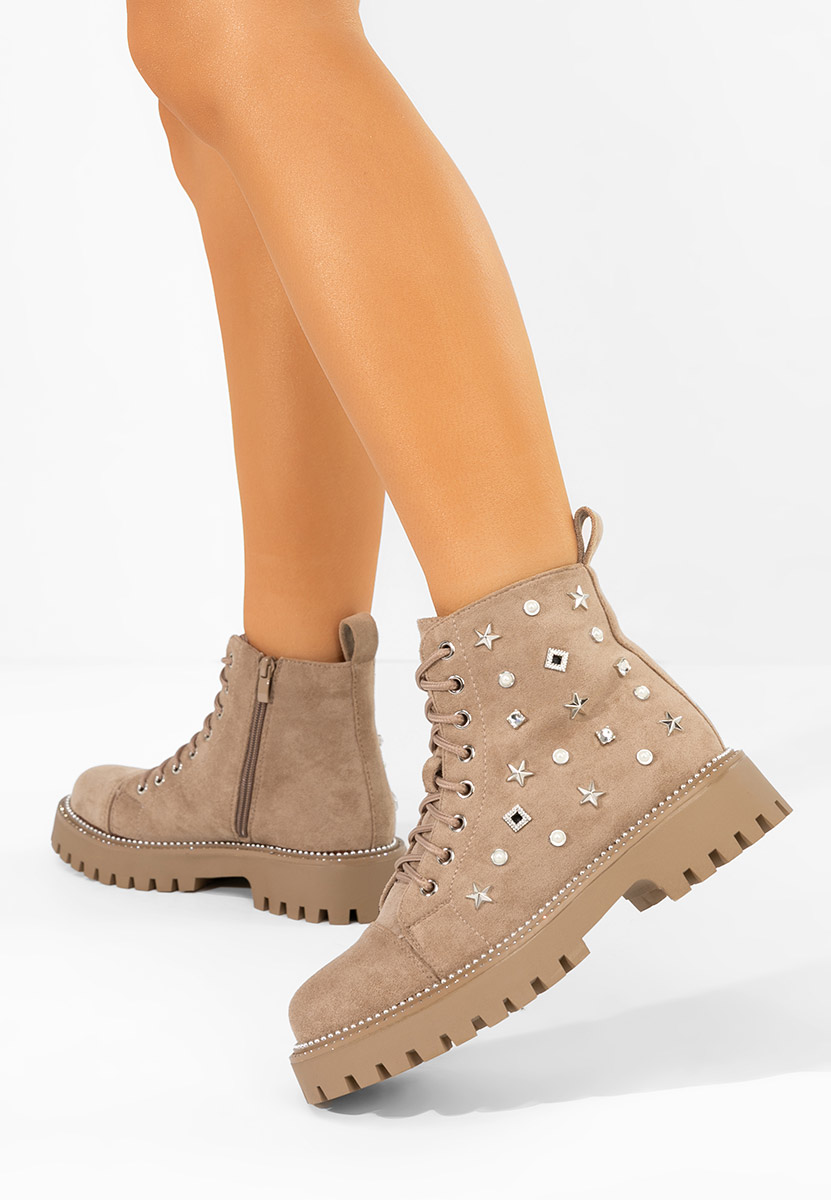 Дамски Ботинки Stelyana каки