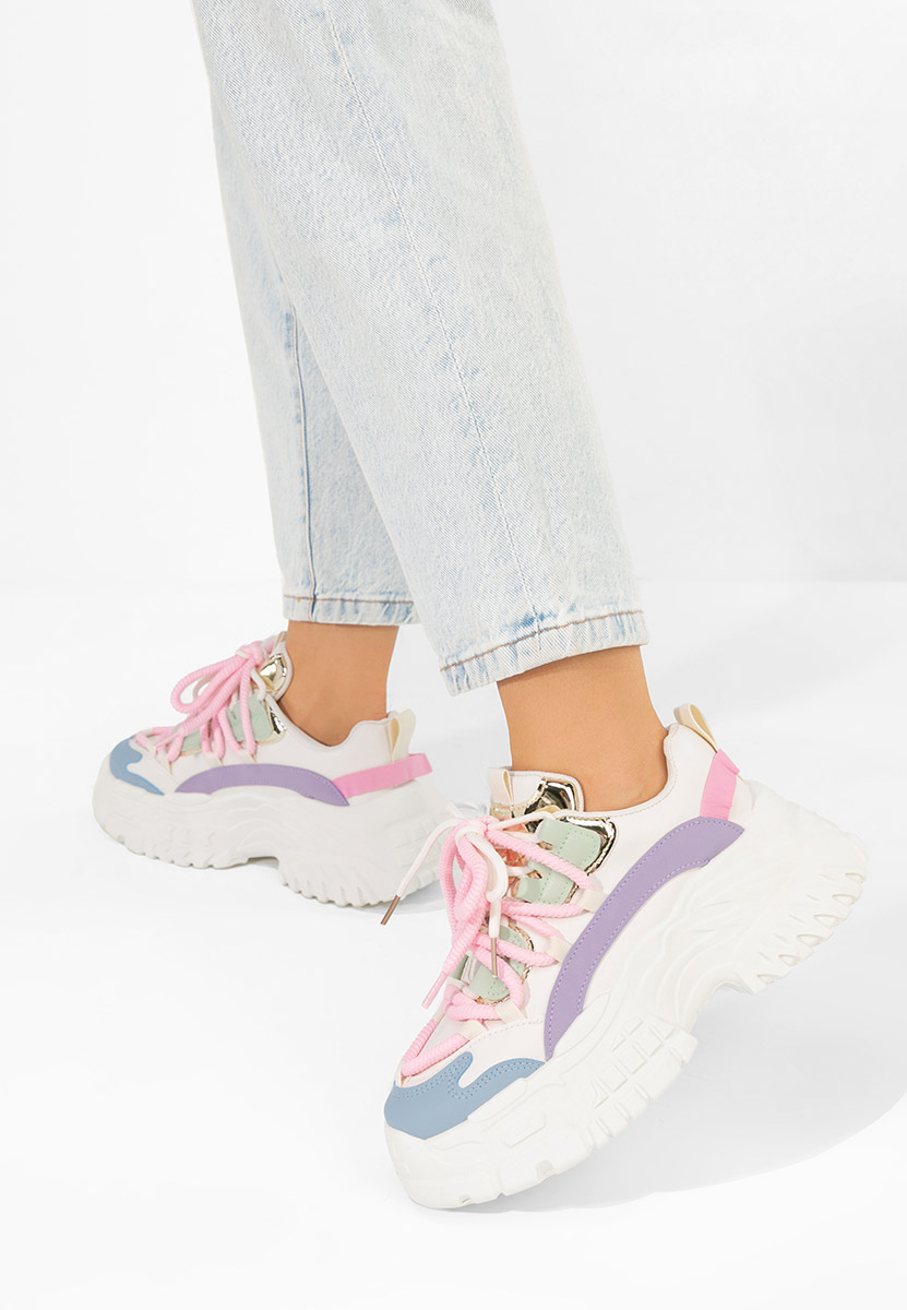 Cникърси на платформа Elvora многоцветен