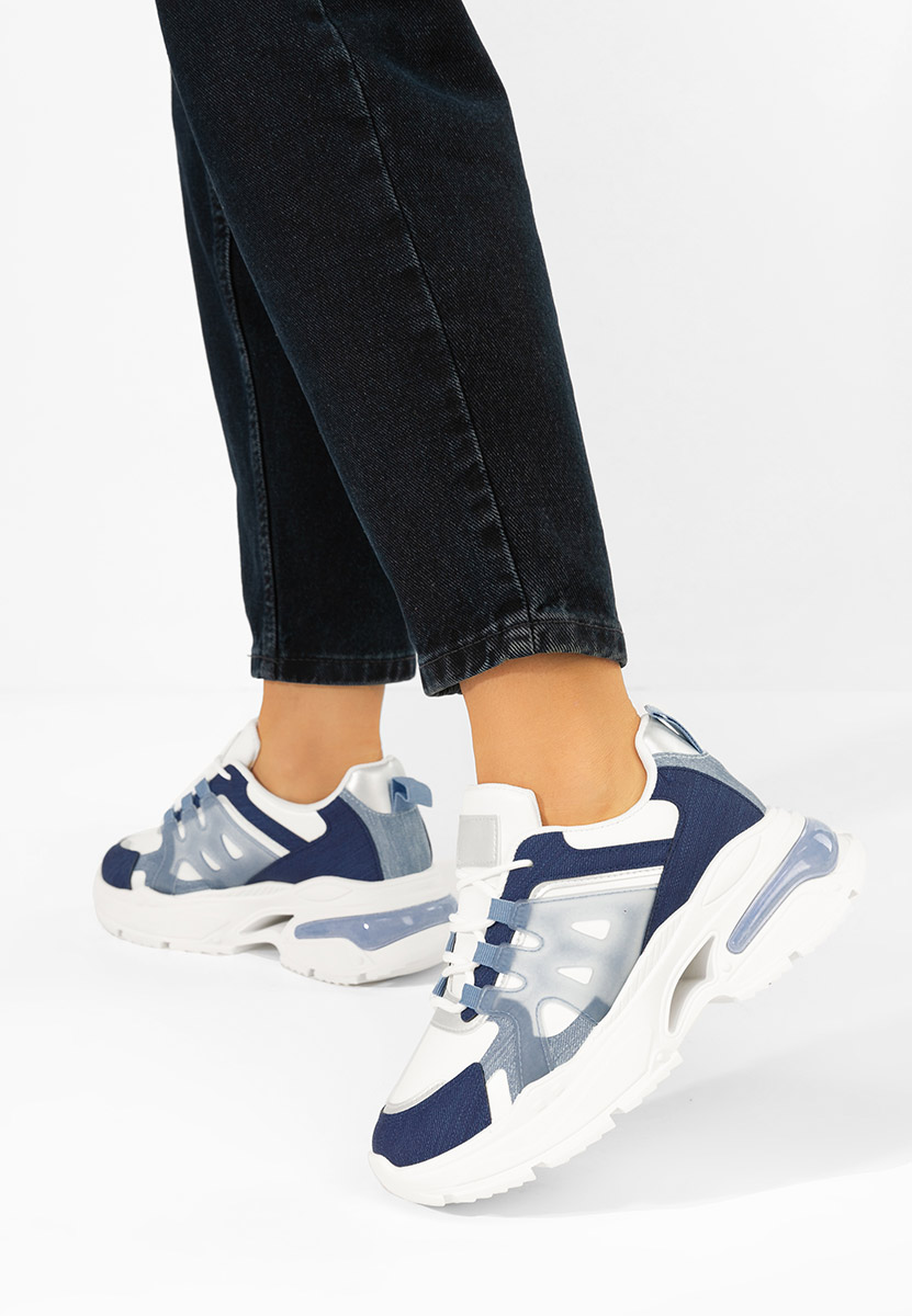 Cникърси на платформа Alverisa син