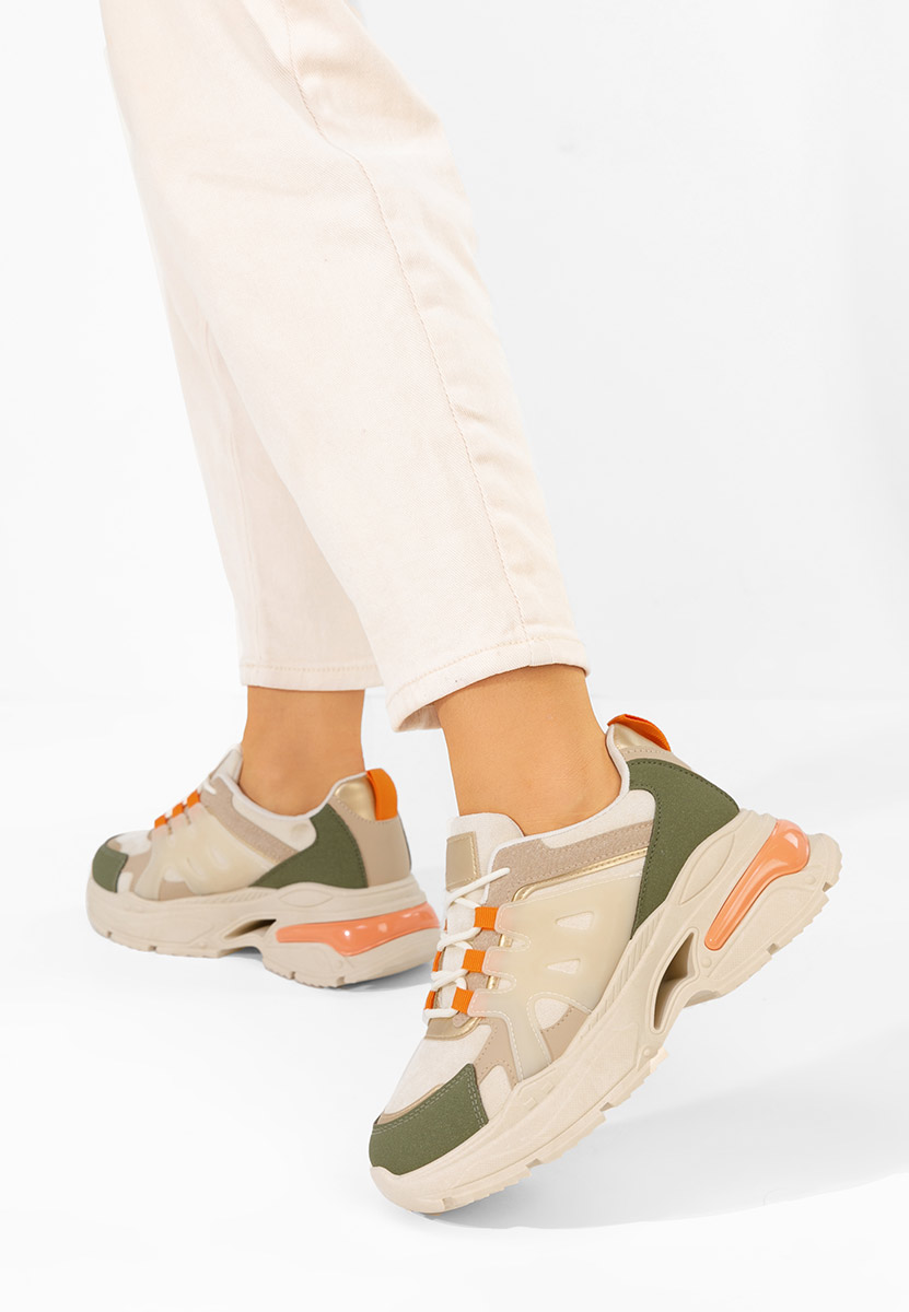 Cникърси на платформа Alverisa зелен