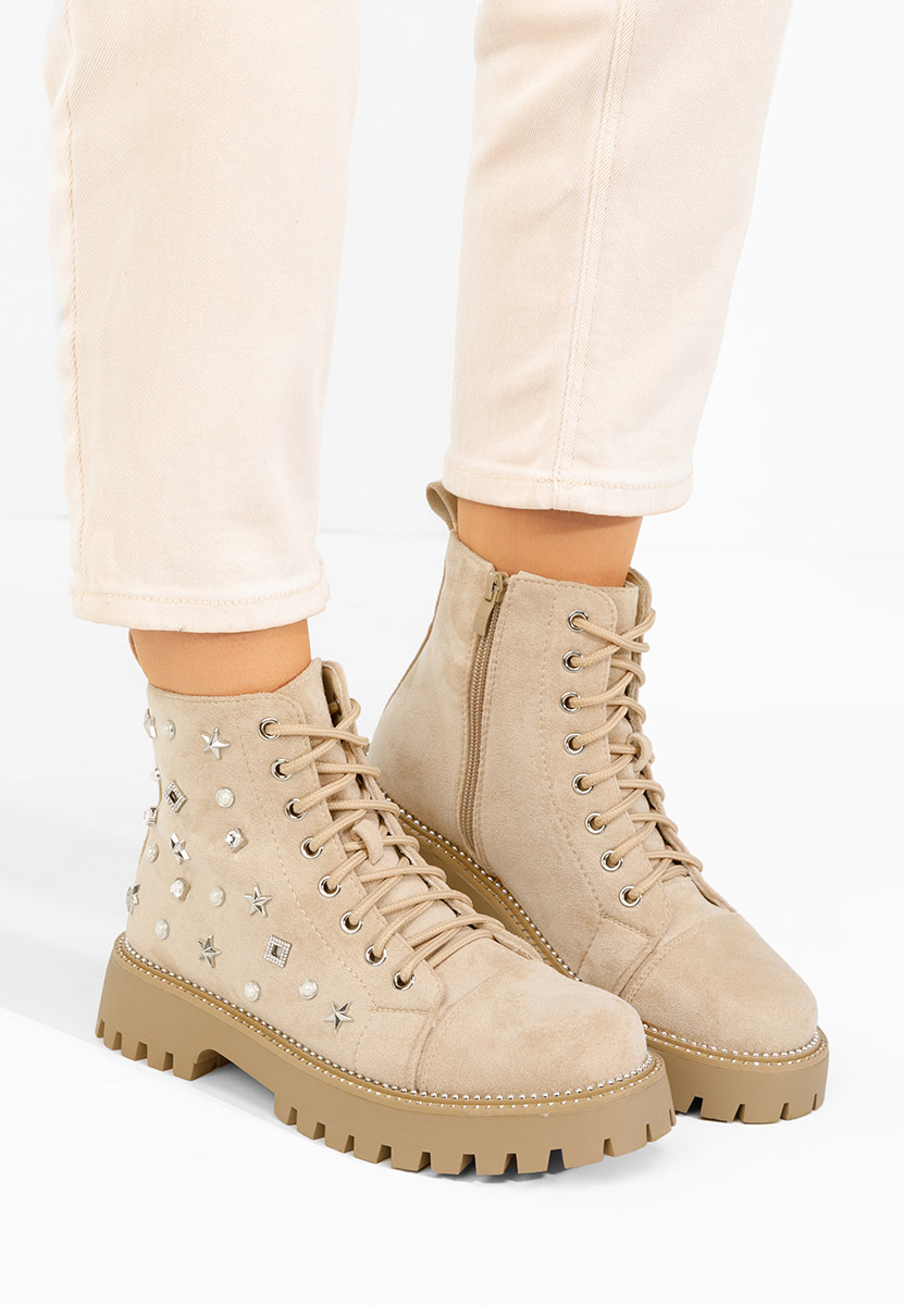 Дамски Ботинки Stelyana бежов