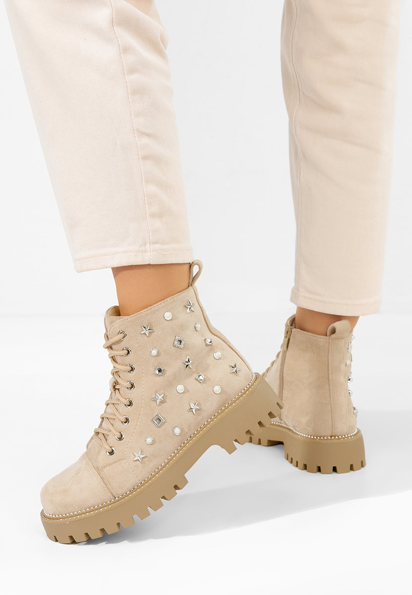 Дамски Ботинки Stelyana бежов