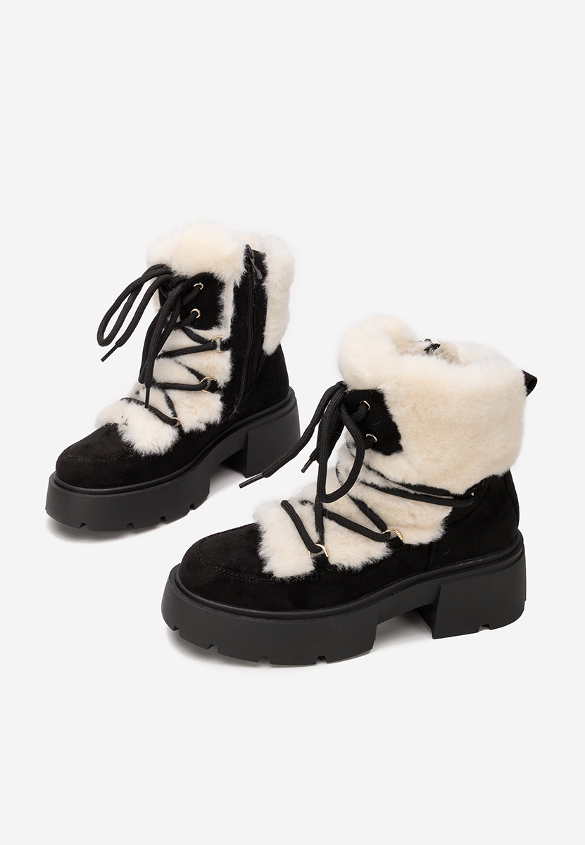 Зимни дамски Ботинки Aslyn черен