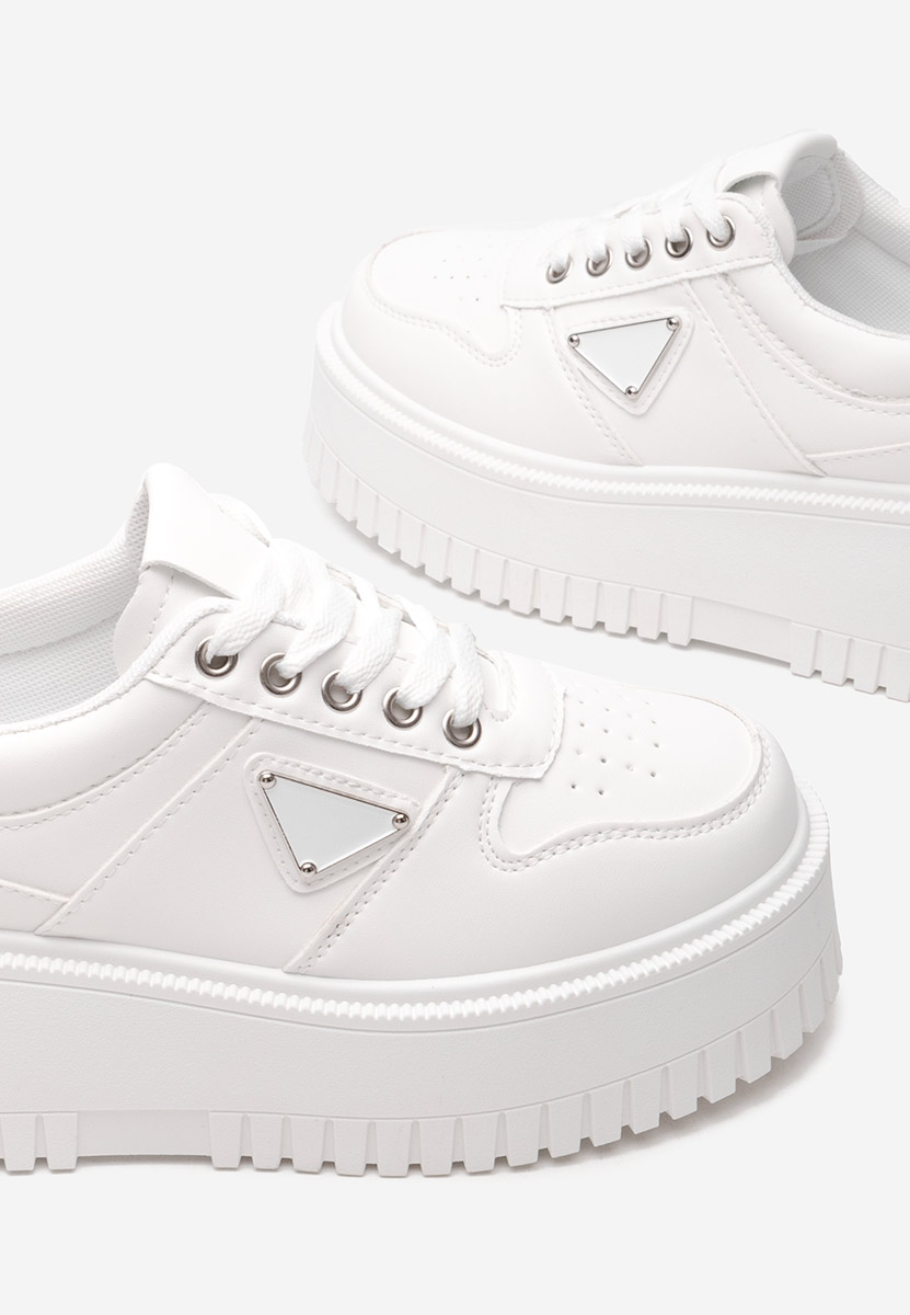 Cникърси на платформа Madaline бели