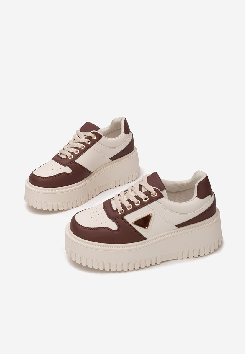 Cникърси на платформа Madaline Винено червено