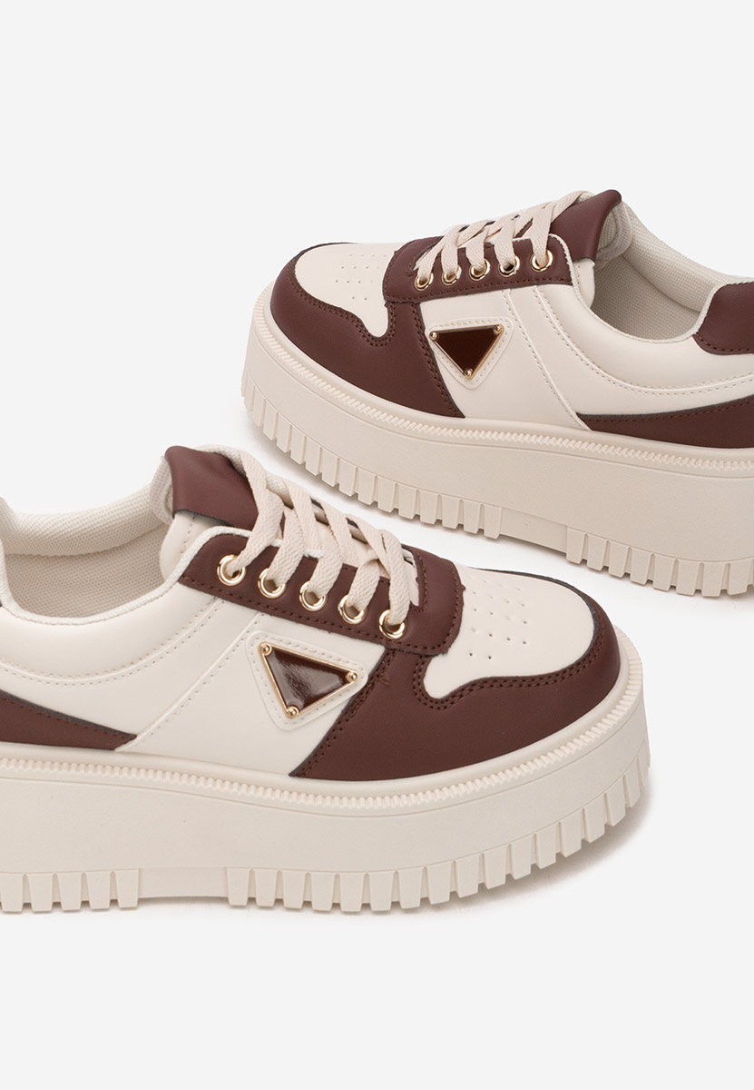 Cникърси на платформа Madaline Винено червено