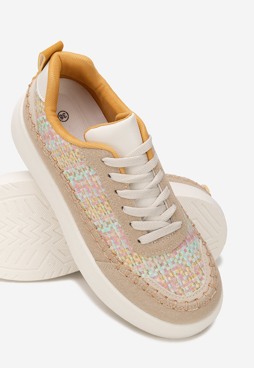 Cникърси на платформа Cecila каки