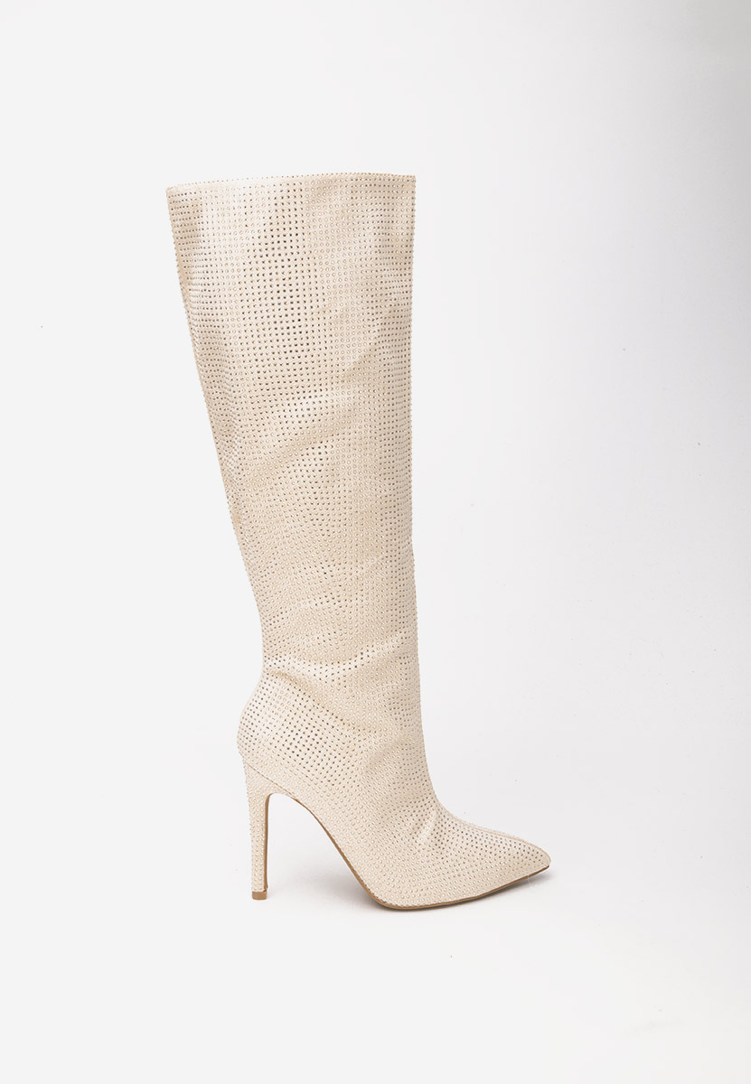 Чизми на ток Minodora бежов