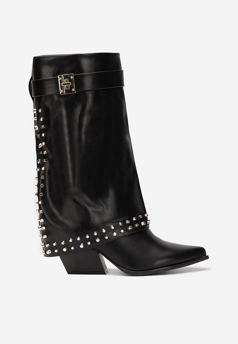 Чизми на ток Naielia черен