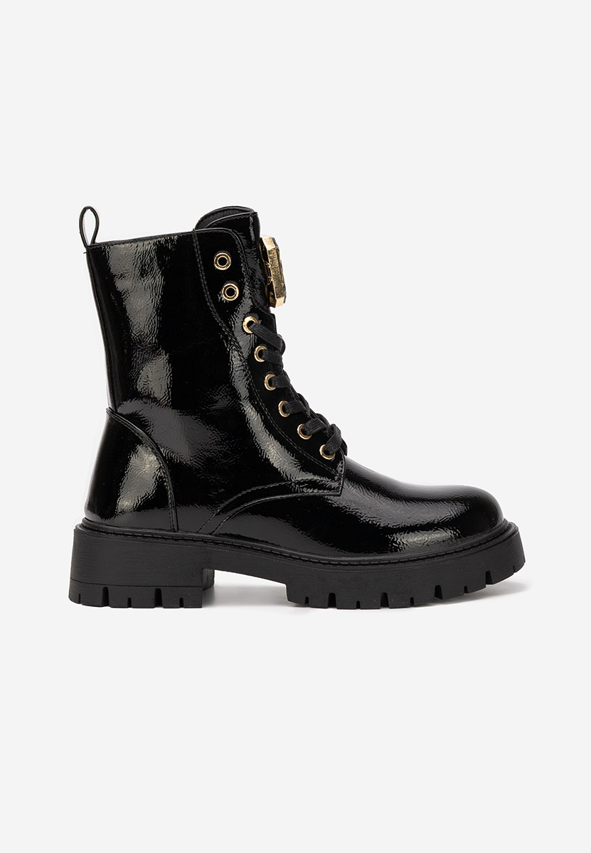 Дамски Боти с връзки Tatiania черен